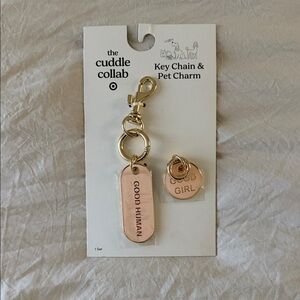 Target The Cuddle Collab Gold Key Chain & Pet Charm